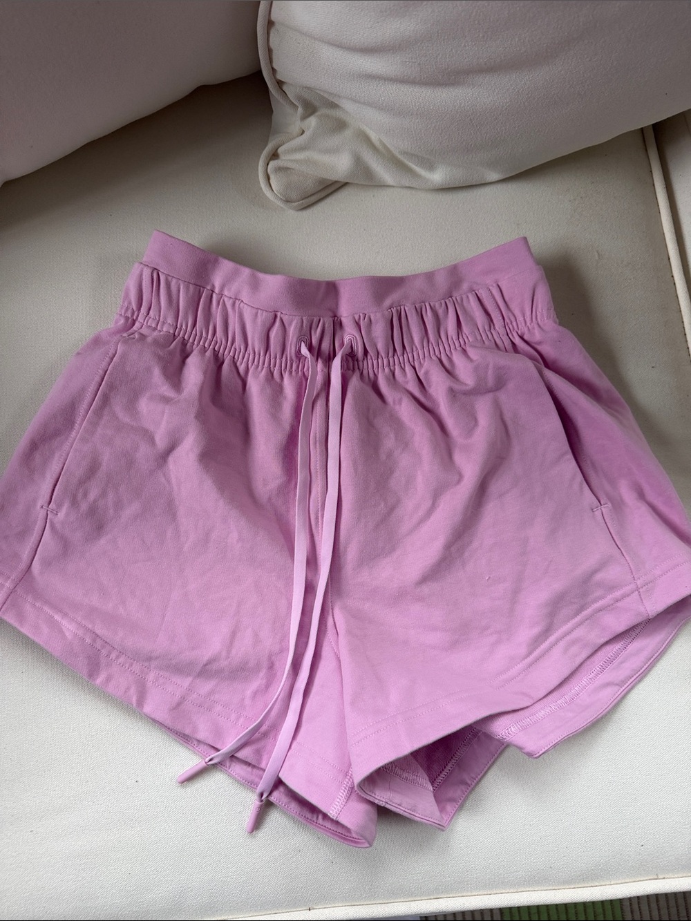 Lululemon women’s drawstring pink shorts